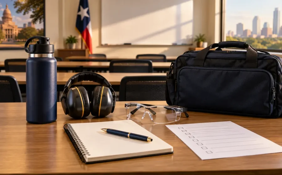What to Bring to Your First Texas Security Training Class